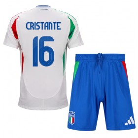 Italia Bryan Cristante #16 Borte skjorte til barn EM 2024 Kortermet (+ korte bukser)